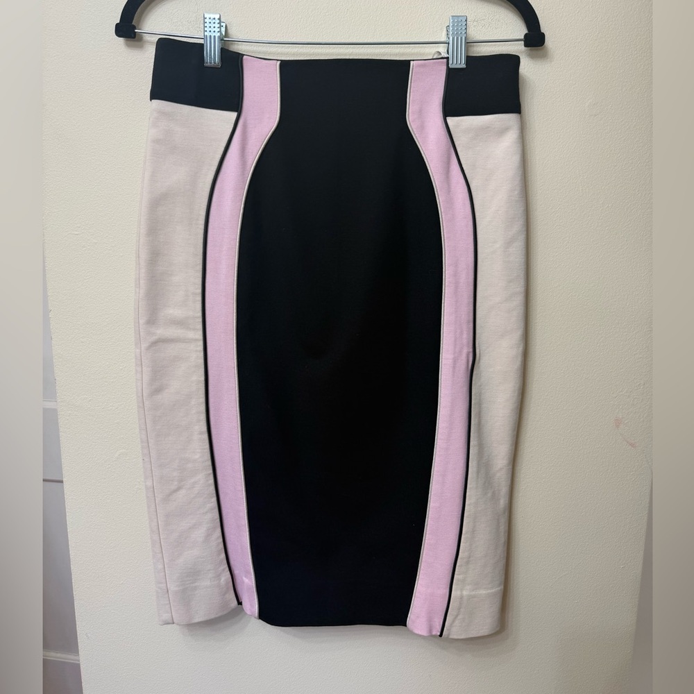 Alannah Hill / 6 / Color Block Pencil Skirt / Office / Preppy / Designer / Pink